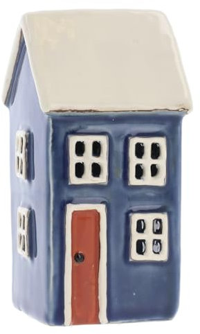 Shudehill Giftware Village Pottery Mini bougie chauffe-plat en céramique Bleu marine