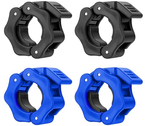 KGDUYC Collari da Palestra,Barra manubri, Fibbia a sgancio rapido Barra bilanciere, Morsetto manubri, Anello Elastico Barra, Set Morsetti, Dado di Fissaggio (4 Pezzi)