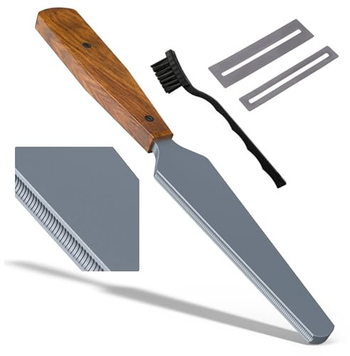 MAILADA Gitarren-Bundkrönungsfeile, doppelseitiges Bundkrönungswerkzeug, Bundpolier-Set, Gitarrenbauer-Werkzeuge, professionelles Hartstahl-Design für Elektro-, Akustik-, Bassgitarre