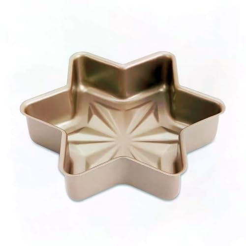 Moule à pâtisserie antiadhésif en acier au carbone en forme de flocon de neige Moule à pâtisserie en forme d'étoile pour le pain et les gâteaux