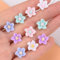 YOCDNOV 10 Stück Blumen Haarspangen- Mini süße Strass Metall Haarnadeln für Frauen, Braut Haarspangen für Mädchen, Hochzeit, Haarschmuck, dekorativ(Lilie gemischte Farbe)