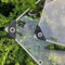 ZHUOZ1T Plane Durchsichtig für Außenbereich,Transparente PVC Wasserdichte Plane,Wasserdichte Plane,Abdeckplane für Gartenmöbel Pflanzen Gewächshaus Pet Hutch Dach,mit Ösen & Seil (2,1m x 1,6m)