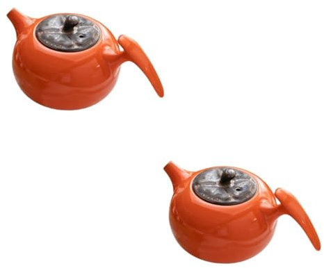 Alipis Tognana Porcellane 2 Pz Teiera in Ceramica Tazze Da Tè in Porcellana Ossea Bollitore Per Tè Alla Frutta Salsa Cinese Antica Teiera Giapponese Teiera Con Infusore Teiera Fiorita Elegante Teiera