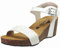 PLAKTON, Brissa 883023/GlitterVaqueta, Femme Nu-pied Blanc Glitter - 37 EU