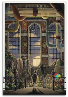 MOAUEBDY Poster mit Willy Wonka und der Schokoladenfabrik, dekoratives Gemälde, Leinwand, Wandposter und Kunstdruck, moderne Familienschlafzimmer-Dekoration, Poster, 40 x 60 cm