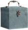 Ywmsfl Schmucktruhe mit Plüsch-Innenseite, luxuriöse Schmucktruhe mit Brille und Haken, mehrschichtiger Schmuck-Organizer