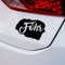 KLEBEKÖNIG Autoaufkleber Auto - Insel Föhr - Spruchaufkleber Sticker Aufkleber Heckscheibe Holiday Camping Tuning Decal