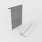 Aluminium Profil 100cm Abschlussprofil - Weiß - für 3mm Alu-Verbundplatten PVC-Wand-Paneelen Acrylglas HPL-Platten - Ideal für Küchenrückwände Duschrückwände Wandverkleidungen