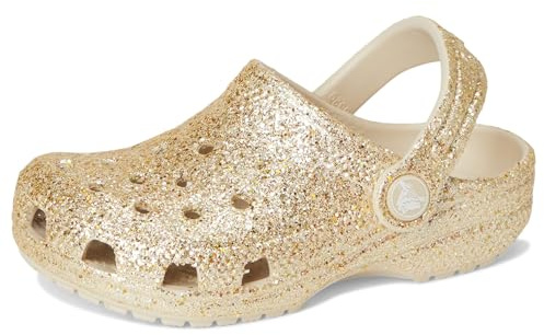 Crocs Classic Chunky Glitter Clog T, Sandstone, 44 EU Child, Sandstein, 27/28 EU