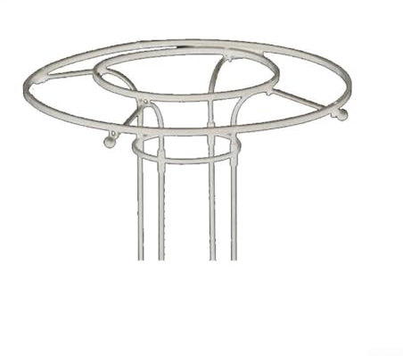 Garden Climbing Plant Support Arched Grid Frame Umbrella Shaped Flower Rack Plant Trellis Vine Support for Indoor Outdoor Plants Roses Tomatoes White(90cm)