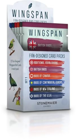 Stonemaier Games | Wingspan Fan Designed Card Packs | Board Game Expansion Accessory | Ages 14+