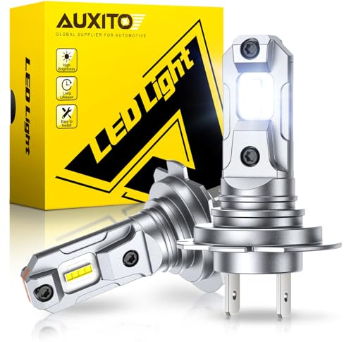 AUXITO Bombilla H7 LED - Blanco Frío 6500K,600% Más Luminosa