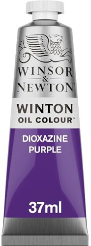 Winsor & Newton 1414229 Winton, feine hochwertige Ölfarbe - 37ml Tube mit gleichmäßiger Konsistenz, Lichtbeständig, hohe Deckkraft, Reich an Farbpigmenten - Dioxazin Purpur