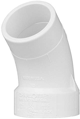 CHARLOTTE PIPE 1 1/2 DWV 1/8 BEND STREET DWV (DRAIN, WASTE AND VENT) (1 Unit Piece)