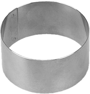 Städter Florentiner-/Dessert-Ring ø7cm, Edelstahl, Silber, 7 x 7 x 3.5 cm