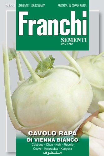 SEMENTI DI ORTAGGI DI QUALITA' PER USO HOBBYSTICO PROTETTE IN DOPPIA BUSTA (CAVOLO RAPA DI VIENNA BIANCO)