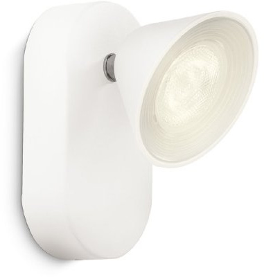 Philips myLiving 532803116 – Punkt-Licht (weiß, Innenraum, Surfaced Lighting Spot, Metall, IP20, Schlafzimmer, Wohnzimmer)