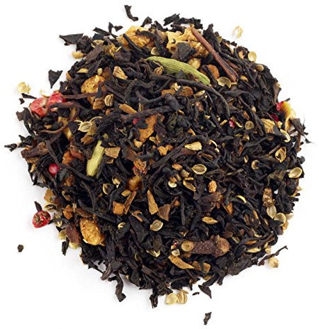 Té Negro Arcoiris con Cardamomo, Canela, Trozos de Manzana, Rodajas de Naranja, Clavo y Pimienta Rosa, 100 GR - Aromas de Té