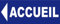 Panneaux Signaletiques.fr - Panneau PVC Bleu 500x200mm - Accueil - Direction Gauche