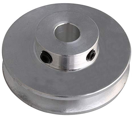 41x16x8 MM Silber Aluminiumlegierung Einzelnut 8 MM Feste Laufrolle für Motorwelle 3-5 MM PU Rundriemen