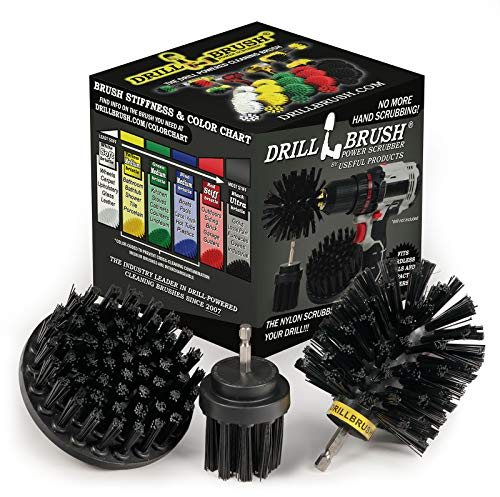 Original Drill Brush Power Scrubber – Drill Brush Attachment – Drill Brush Kit – Drill Brush Attachment for Cleaning – Drill Brush – Cleaning Drill Brush Set - Nylon Drill Brush - Grill Brush