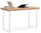 Adec Group Natural, Mesa de Estudio, Escritorio o Despacho, Mesa de Oficina, Color Roble Salvaje y Blanco, Medidas: 120 cm (Largo) x 60 cm (Ancho) x 73 cm (Alto)