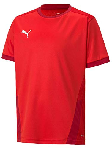 PUMA Jungen teamGOAL 23 Jersey jr T-Shirt, Red-Chili Pepper, 116
