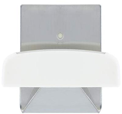 Colgador Percha Adhesivo Acero Inoxidable Color Metalizado/Blanco