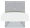 Colgador Percha Adhesivo Acero Inoxidable Color Metalizado/Blanco