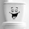Smile Sticker mural humoristique pour salle de toilette Décoration de maison Cuisine Papier peint Décoration de salon Décoration murale Décoration de salle de séjour Décoration murale