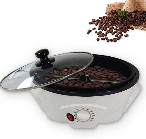 LNLN TorréFacteur De Café 1200W, Machine De TorréFaction De Grains De Café à La Maison, TorréFacteur De Rotation De Type Tambour éLectrique en Acier Inoxydable, 0-240 ℃ RéGlable