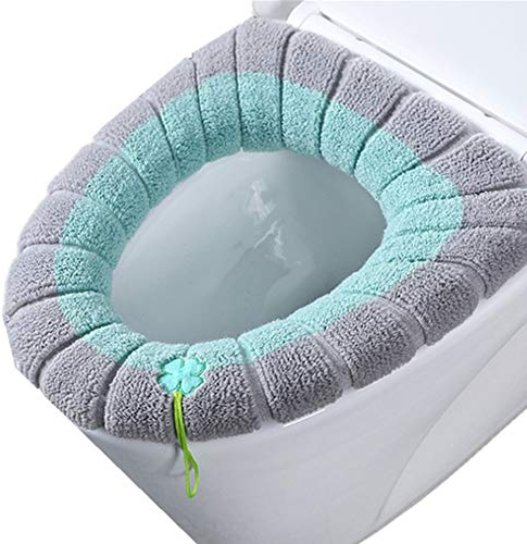 YGMXZL WC Sitzwärmer,3 Stück Toilettensitzabdeckung Universal Dehnbar Waschbar Toiletten Sitzbezug mit Aufhängeschlaufe (Drei Farben)