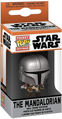 Funko Pop! Keychain: Star Wars: The Mandalorian - Peach - Neuartiger Schlüsselanhänger - Vinyl-Minifigur Zum Sammeln - Strumpffüller - Geschenkidee - Offizielle Handelswaren - TV Fans - Minifigur