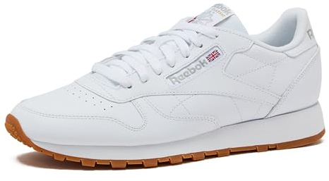 Reebok Homme Classic Leather Baskets, FTWR White/Pure Grey 3 Rubber Gum-03, 43 EU