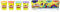 PlayDoh 4erPack Sweet, tolle Farben für Kinder ab 2 Jahren & 4er Pack WILD, Knete für fantasievolles und kreatives Spielen E4867ES0 Mehrfarbig