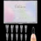 Stiletto Lot de 500 faux ongles transparents en acrylique avec étui