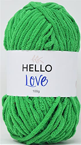 Hello Love Yarn, Green, 100g
