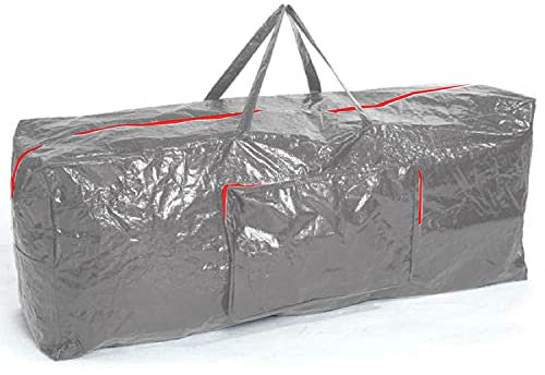 Ram® 7FT Extra Large GREY Christmas Tree Storage Bag Waterproof Xmas Storage Bags With Pocket For Decorations