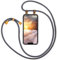 moex Handykette für Apple iPhone 13 Hülle mit Band abnehmbar, Handyhülle mit Kette zum Umhängen, Handyband Kordel Umhängehülle, Necklace Handy Umhängeband, Anthrazit