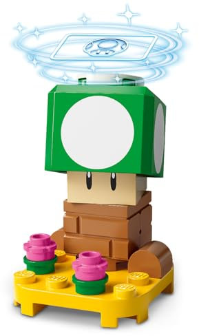 LEGO Mario Series 3: Minifig de hongo 1-Up con capa roja adicional