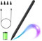 iPad Stift für iPad A16/10/9/8/7/6th/Pro 13/12.9/11/Air 13/11/Air 5/4/3/Mini 6/5, Apple Pencil mit Neigungserkennung und Handflächenabweisung, i Pad Pencil für ipad 2018-2025(Schwarz)