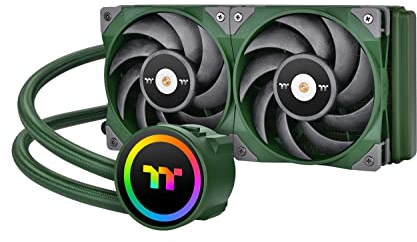 Thermaltake TOUGHLIQUID 240 ARGB Sync All-In-One Liquid Racing Green Watercooling | 5V addressable | silent 120mm PWM fan | for Intel and AMD sockets | LGA-1700 | green