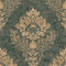 Papier peint baroque Profhome 379011-GU papier peint intissé légèrement texturé au style baroque mat vert or 5,33 m2