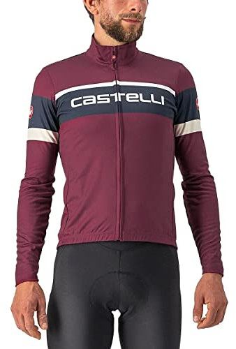 CASTELLI 4522522-421 PASSISTA Jersey Men's Sweatshirt Bordeaux/Savile Blue-Chalk S