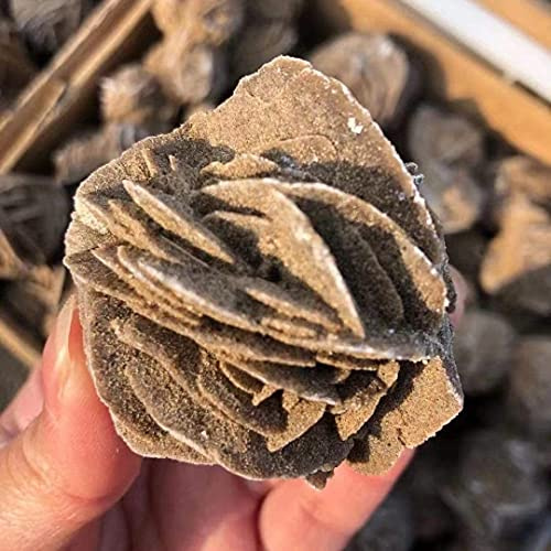 Magnifique pierre naturelle de quartz rose du désert en cristal de sélénite minérale, spécimens bruts
