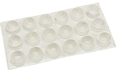 TSHAOUN 18 Pezzi Gommini Paracolpi in Silicone,paraurti in gomma trasparente,cuscinetti in gomma adesiva in silicone,Paracolpi autoadesivi Paraspigoli Piedini, per Proteggi Muro,Porte (18 PCS)