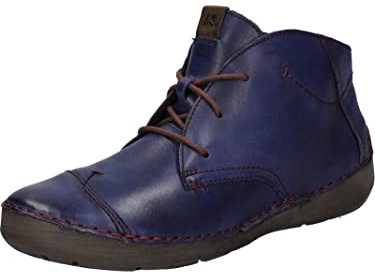 Josef Seibel Damen Schnürstiefeletten Fergey 18,Weite G (Normal),Wechselfußbett,uebergangsschuhe,uebergangsstiefel,Boots,lila,40 EU