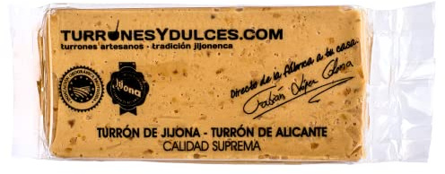 Turron Jijona ou Touron Mou, artisan 200 g (Turron Espagnol, nougat) | 64%~70% est l'amande méditerranéenne marcona. Dénomination d'Origine Jijona-Alicante.
