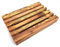 Tagliere per pane con scomparto per briciole, rettangolare, 30 cm, in legno d'ulivo, realizzato a mano.