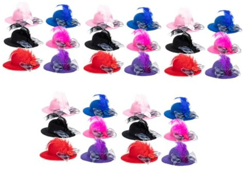 FRCOLOR 30stücke Teiliges Hübsche Hühnerhüte Verstellbare Hühneraccessoires Für Haustiere Dekorative Hüte Für Hühner Und Vögel Buntes Design